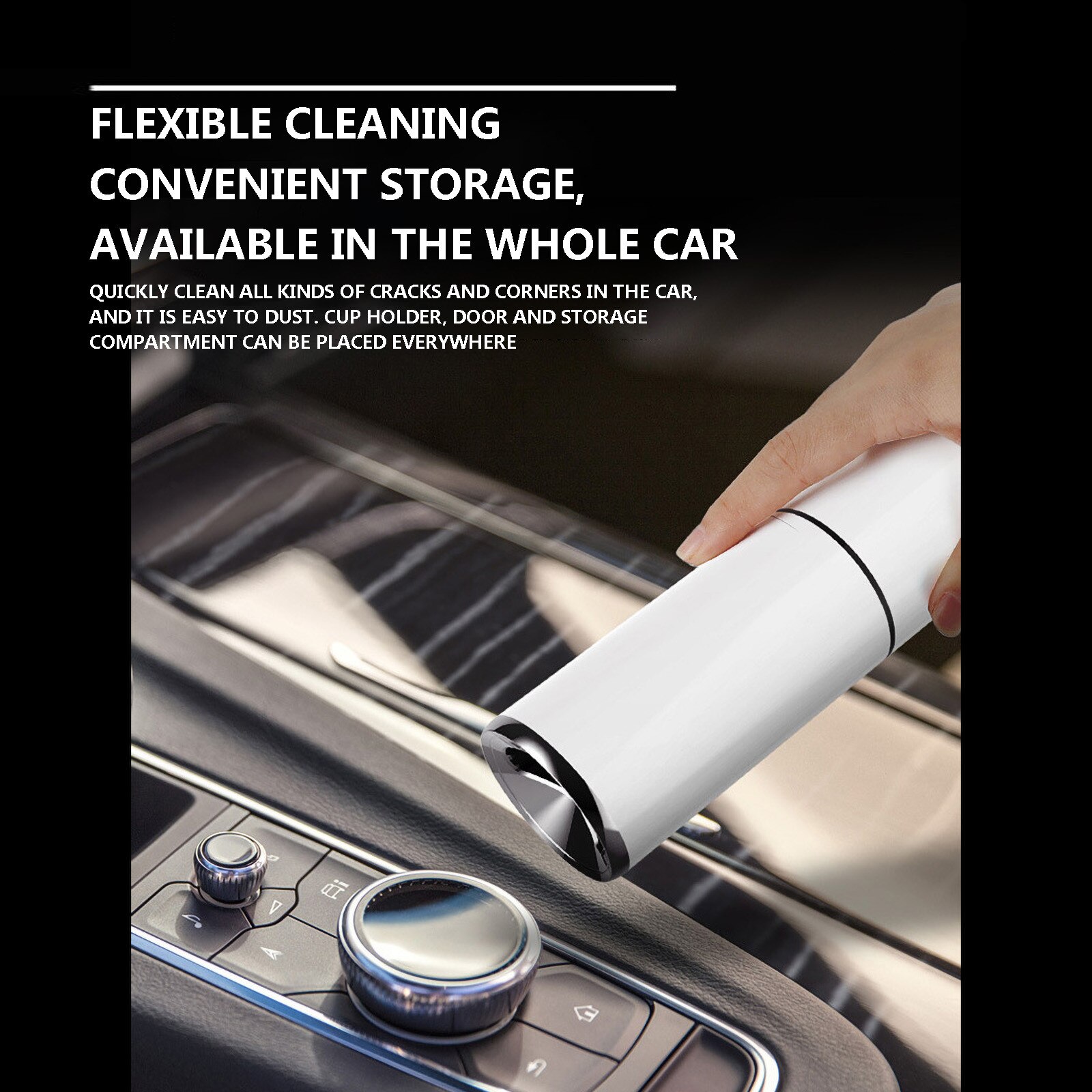 High-power Vacuum Cleaner Car Home Portable Handheld Powerful Wireless Vacuum Cleaner 23.3x5.2x5.2cm