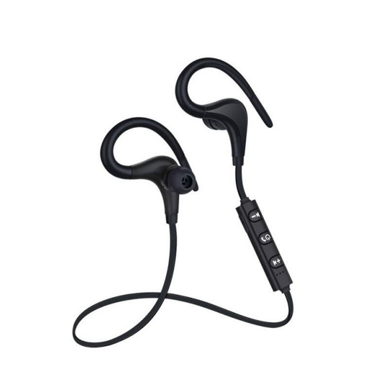 Drahtlose Kopfhörer Sport Lauf Bluetooth Kopfhörer Freihändig Bass Stereo Bluetooth Headset mit Mic Für xiaomi alle Clever Telefon: Schwarz