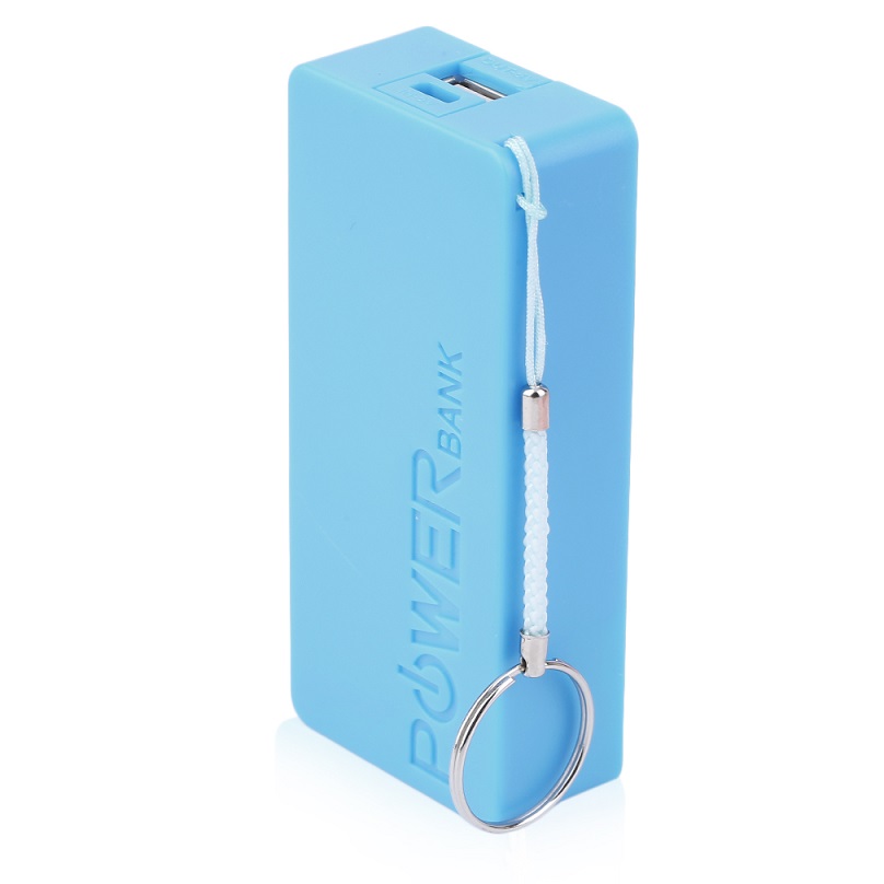 Scatola DIY Power Bank - 5600mAh 5V USB - Custodia Portatile Esterna per Batteria: blu