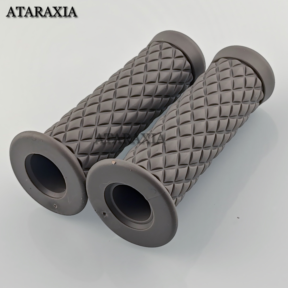 7/8 "22mm/24mm Universale Del Motociclo Manubrio Grip In Gomma Antiscivolo Maniglia Bar End Grip Per Scooter Bicicletta Bici moto: Lavanda