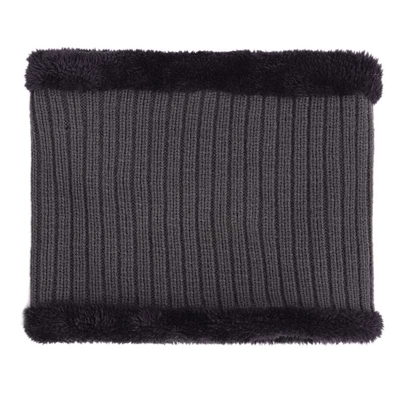 Chapeau écharpe d'hiver en feuille d'érable | Chapeau pour hommes et femmes, chapeau rayé en coton, tricot , ensemble écharpe en velours Plus bavoir épais,: Gray-3