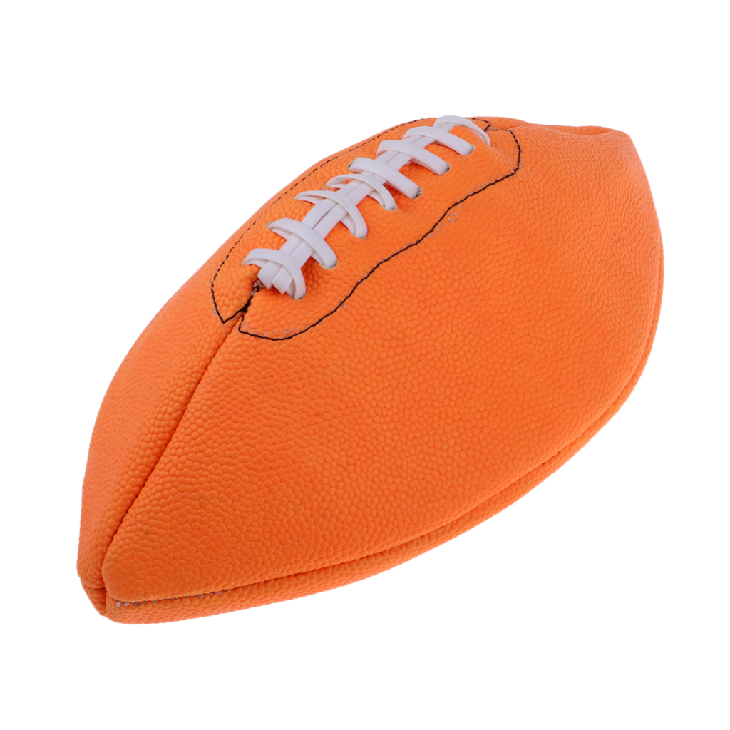 Orange no .9 standard amerikansk fotboll boll för sport träning träna rugby boll