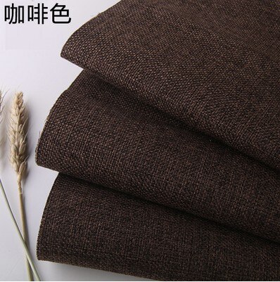 Dark gray Coated Linen Fabric Sofa Cushion Fabirc DIY Craft Sewing Cloth Outdoor Linen Blend Fabric Upholstery 58" wide Per mete