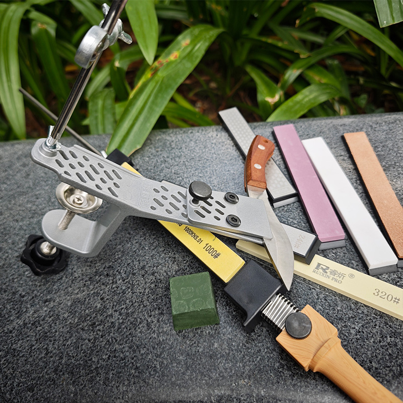 Winkel Feste Messer Spitzer Professionelle Schärfen Stein Küche Schleifen System polnischen Diamant Schleifer Holz Werkzeug Schleifstein