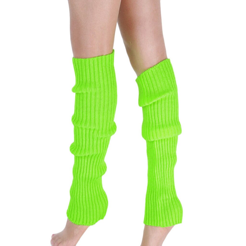 Calentadores para botas, medias tejidas para piernas, bota larga a rayas, medias altas tejidas por encima de la rodilla, calcetines de algodón para piernas,: light green