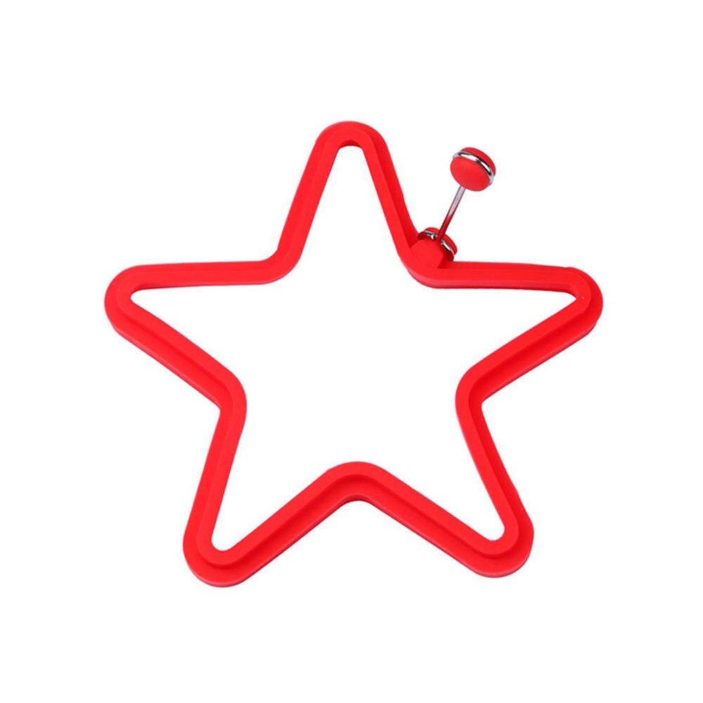 Silicone Fried Egg Pancake Ring Omelette Fried Eggs Star Shaped Eggs Mould For Cooking Gadgets For Kitchen: 01