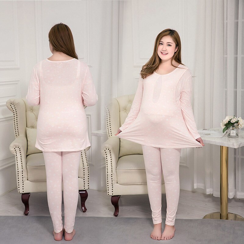 Nursing pajamas for pregnant women