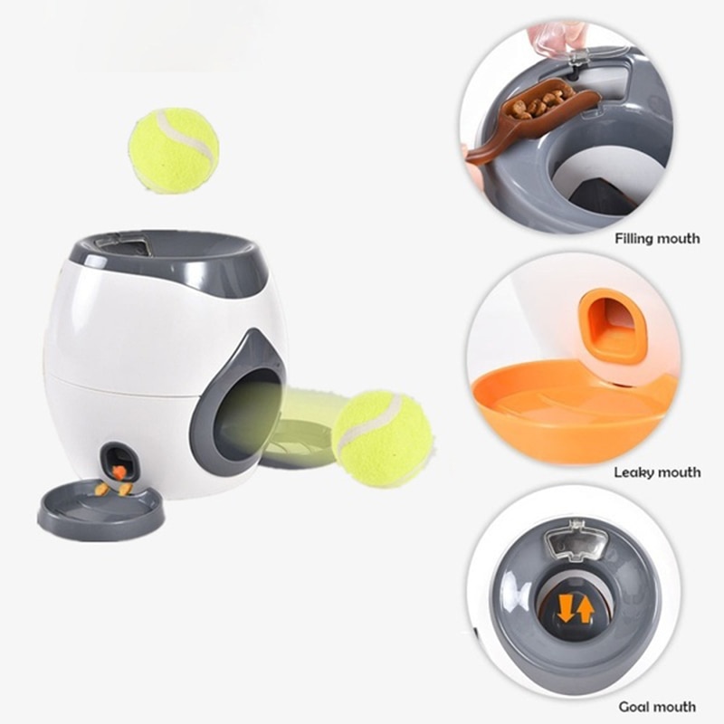 Hond Tennis Beloning Machine Speelgoed Huisdier Bal Launcher Speelgoed Iq Training Voor Hond Speelgoed 6Cm Elastische Tennisbal voor Binnen Of Buiten