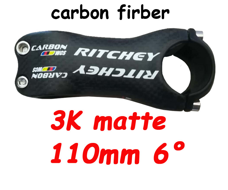 Carbon cykel frempind letvægts aluminium carbon fiber stigerør stang frempind landevej cykel frempind mtb styr frempinde 28.6-31.8mm freeshiping: Type b frempind 110 mat