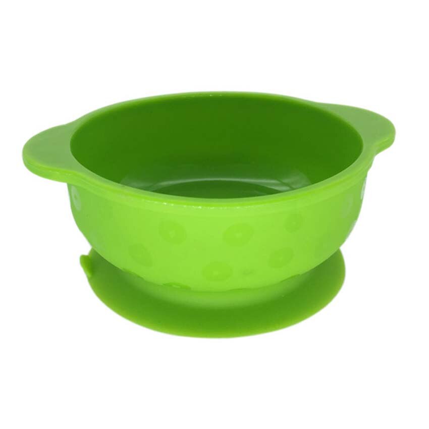 Baby zuigkom snackbakjes siliconen beker peuter kind eten kom snack bewaarbakje kinderen bord servies: Groene kom