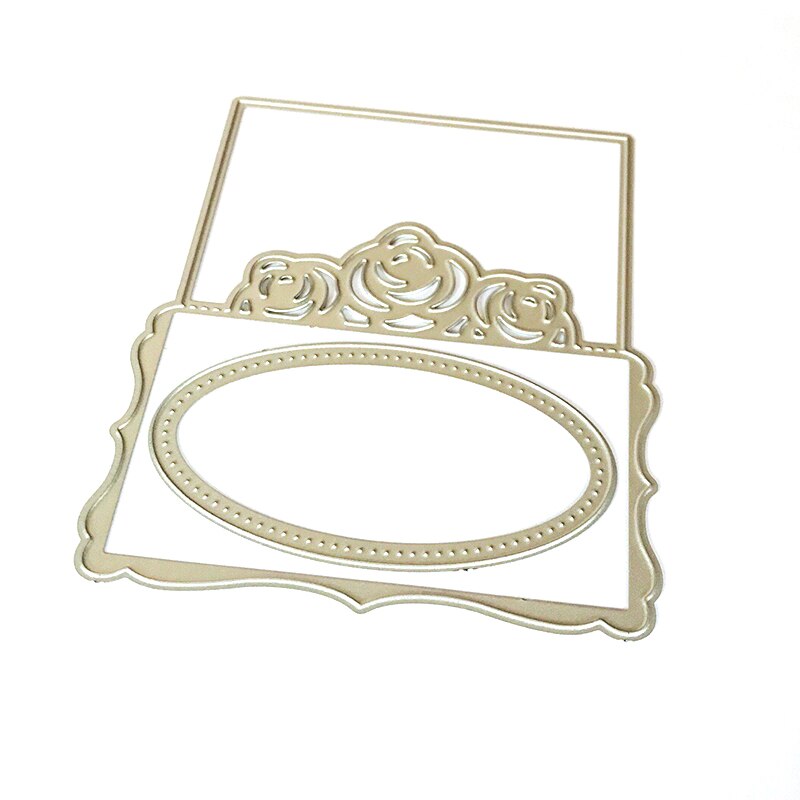 Scrapbooking dør blomster gate metall skjæring dør rose bordkort håndverk dører kuttet til gjør-det-selv bryllup invitasjon dekorative
