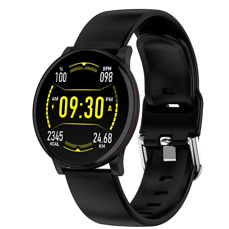 Montre intelligente ronde femmes hommes Smartwatch pour Android IOS électronique horloge intelligente Wach Fitness Tracker nouvelle montre-bracelet intelligente