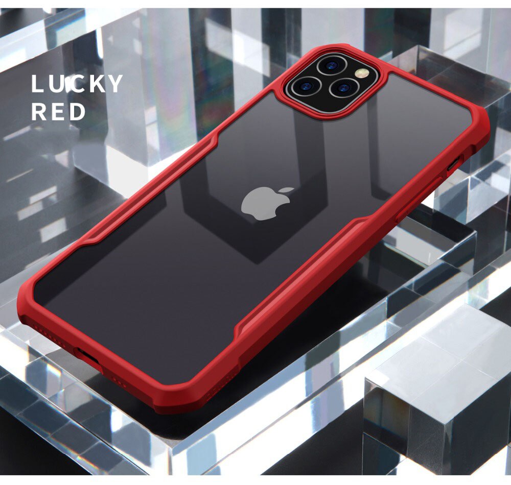 Obudowy odporne na wstrząsy dla Oppo Realme C11 6 Pro Case 6.6 cala przezroczysty ochronny Shell miękka tylna obudowa dla Realme 6i Coque Fundas: Realme 6 / Czerwony