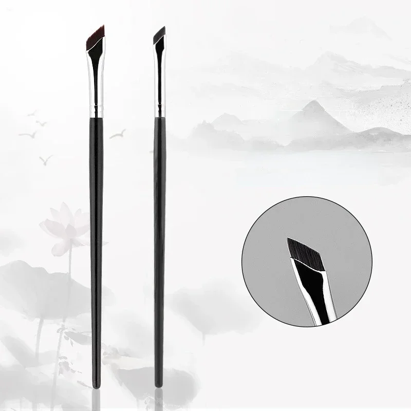 Upgrade Blad Eyeliner Borstel Ultra Dunne Fijne Hoek Platte Wenkbrauw Borstel Liner Wenkbrauw Plaats Make-Up Precieze Detail Borstel