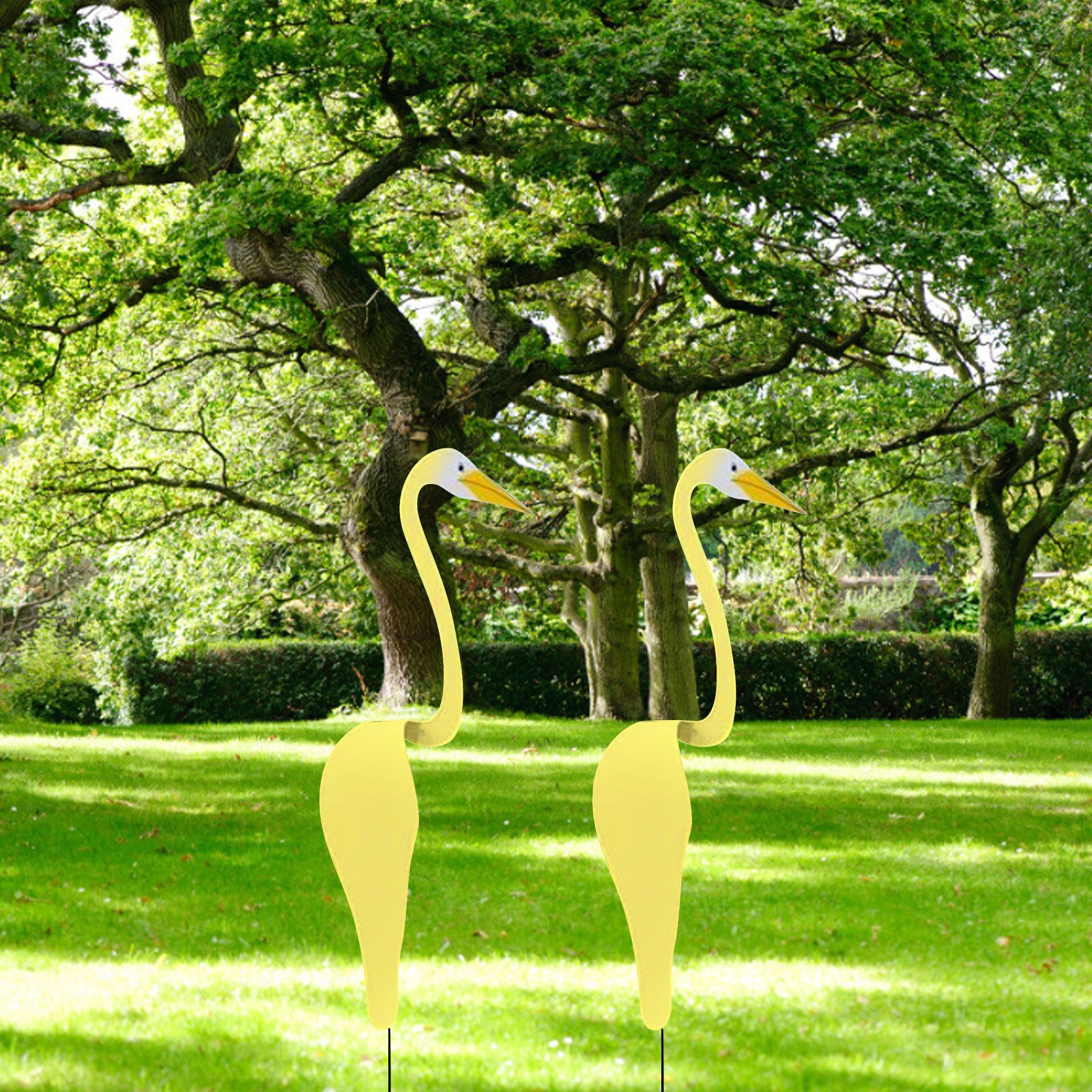 Swirl Bird Yard Decor Garden Statues Flamingo A Whimsical And Bird That Spins With The Slight Garden 40CM/20CM Navidad