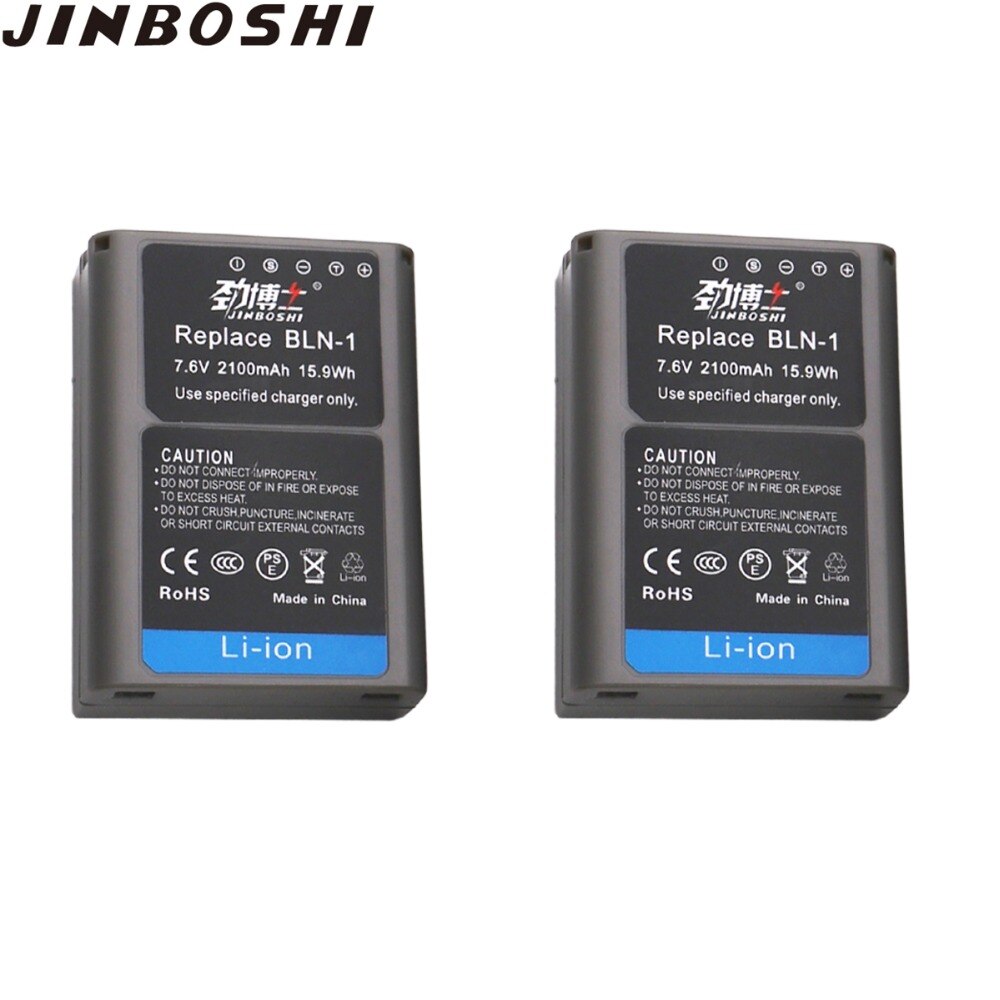 2x PS-BLN-1 BLN1 BLN-1 2100 mAh Camera Lithium-ion BLN 1 Batterij voor Olympus PEN-F PenF OMD E-M5 EM5 e-P5 EP5 E-M1 HLD-6