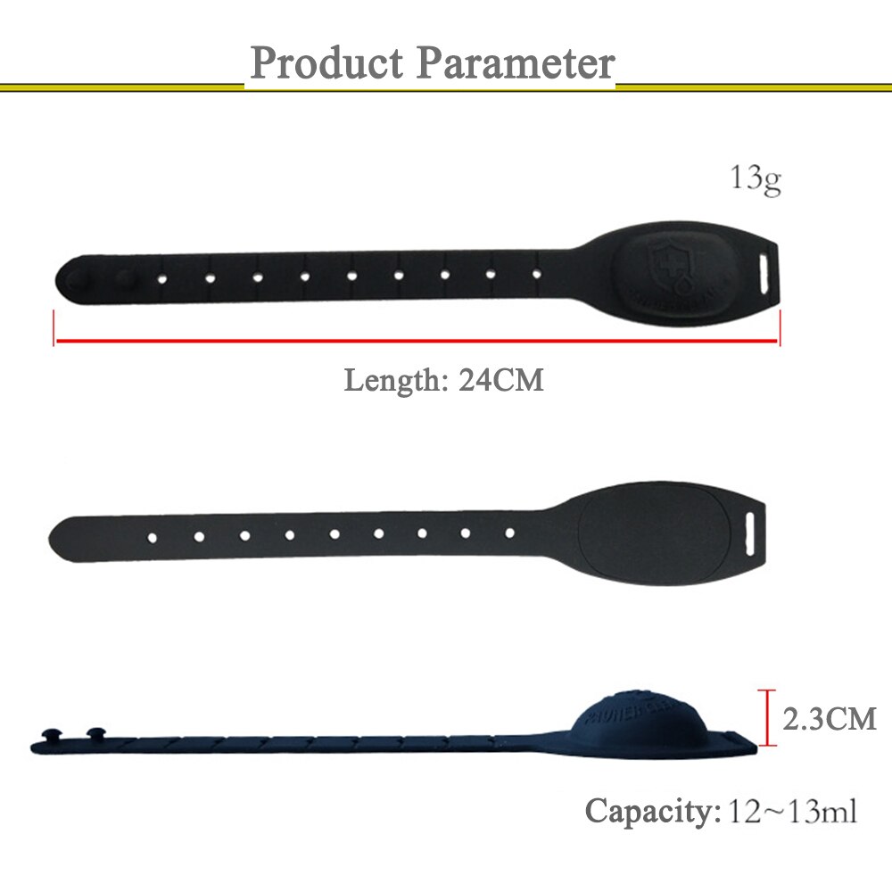 Portable Wristband Handwash Gel Squeeze Band Adjustable Handwash Gel Squeeze Band for Adult Kids Wash Hand