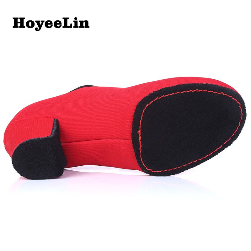 Women's Ballroom Modern Dance Shoes Heeled 5cm Two-Point Split Sole Teacher's Latin Tango Dancing Training Shoes
