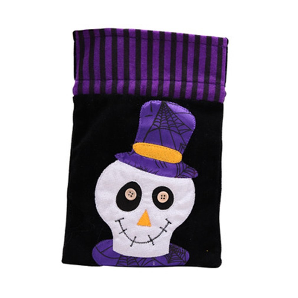 Halloween godteri posere låve gresskar posere masse munn godteri sjokolade posere halloween ikke-vevd tote bag tilbehør: Skjelett