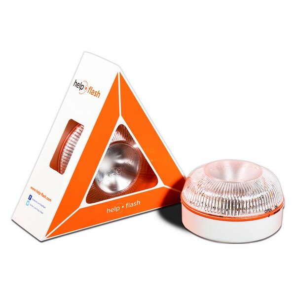 Dispositif de signalisation d'urgence aide-Flash LED IP54 blanc