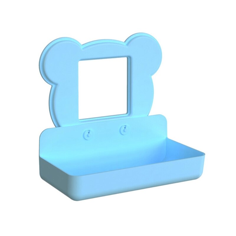 Luie Man Mobiele Opladen Bracket Plastic Telefoon Opbergrek Wandmontage Compatibel Met Slaapkamer Kantoor: Blue