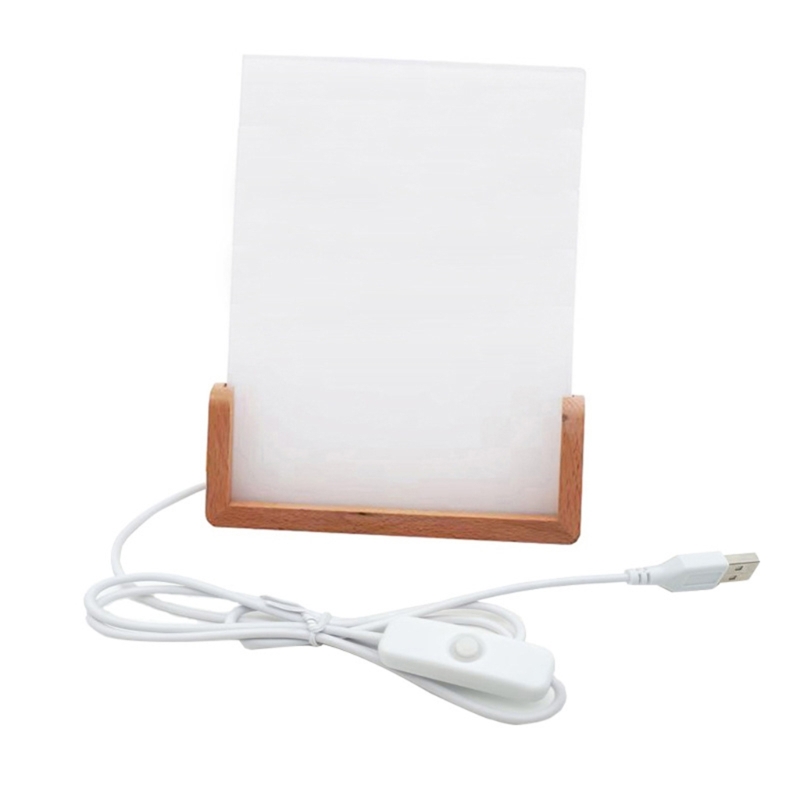 Cadre photo vierge en acrylique par sublimation avec lumière LED pour affichage photographie: Rouge