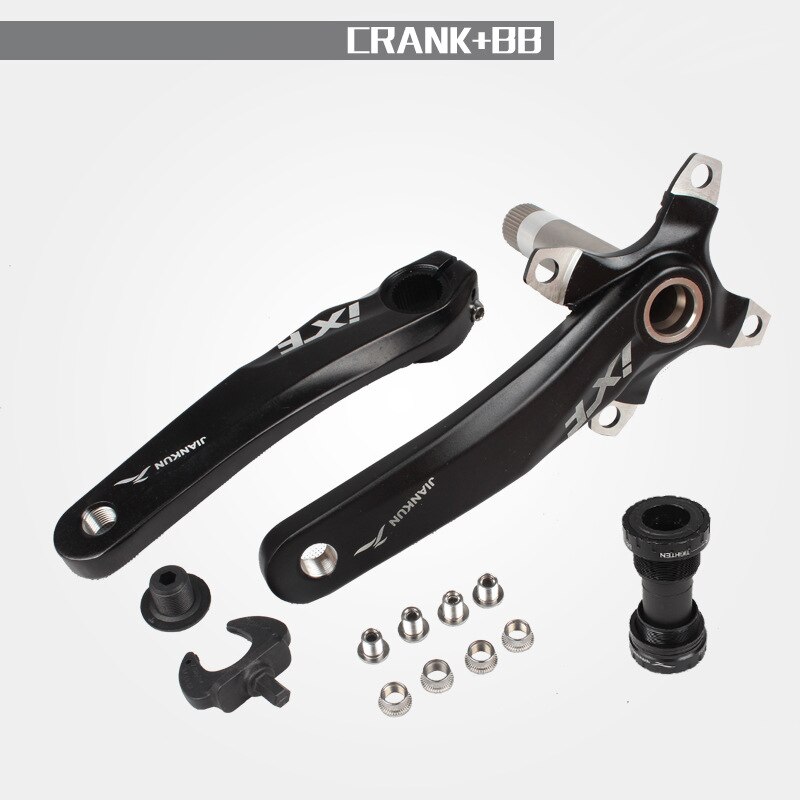 Mtb Mountainbike Fiets Holle Geïntegreerde Crank Ixf Gemodificeerde Enkele Schijf 104BCD 32 34 36 38 40 42T Crankstel trapas: bracket Black w BB