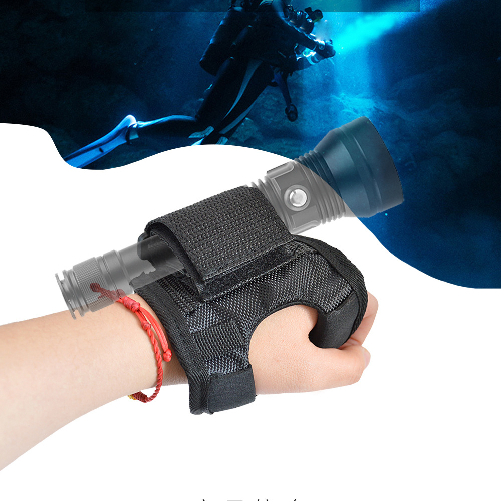 Handsfree Zaklamp Houder Verstelbare Zaklamp Polsband Voor 2.5-4Cm Zaklamp Zwemmen Duiken Accessoires