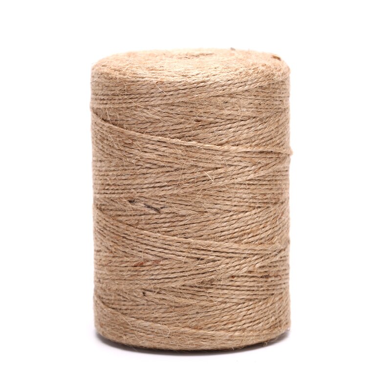 Jute naturel ficelle toile de Jute ficelle chanvre corde fête mariage emballage cordons fil bricolage Scrapbooking fleuristes artisanat décor: 300m