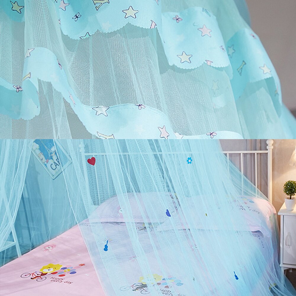 Lace Bed Canopy Dome Bed Netting Canopy Dome hanging mosquito net Girls Room Decor Easy to Install Kids Baby Bedding