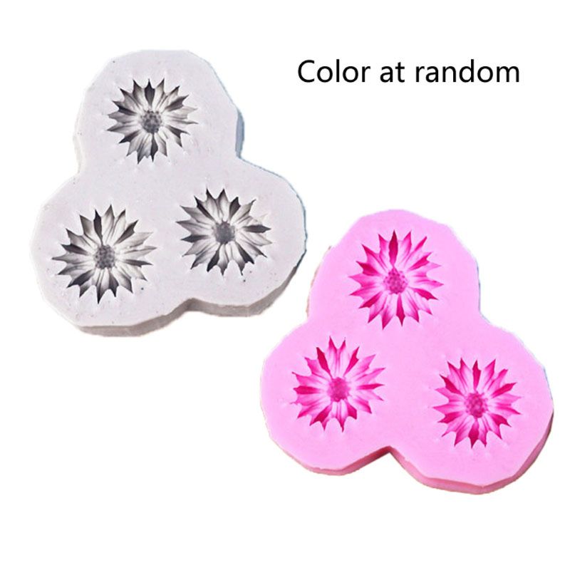 Mini Bloem Siliconen Cake Fondant Hars Mallen Rozen Bloem Mold Daisy Bloem Mallen Kleine Bloem Mallen Sieraden Art Gereedschap: B