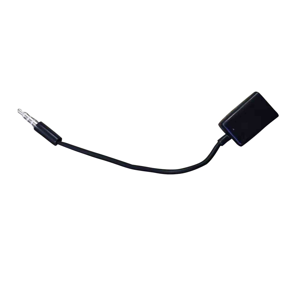 Auto AUX Kabel Adapter - 15cm - 3.5mm naar USB - voor Nissan Micra, Xtrail, Juke, Qashqai: Zwart