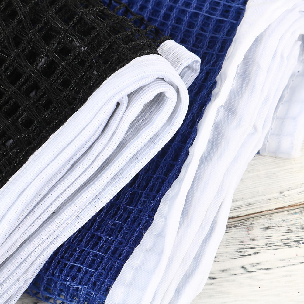 2PCS Reusable Outdoor Table Tennis Replacement Net Nylon Regulation Pong Net without Post (Black)