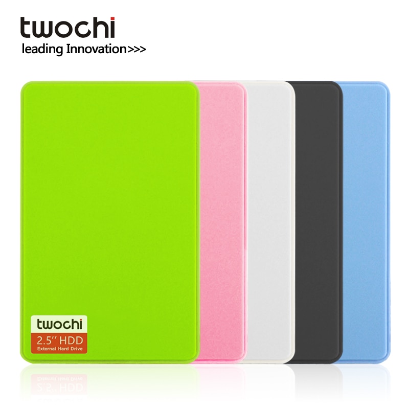 Styles TWOCHI A1 5 Color Original 2.5'' USB3.0 External Hard Drive 80GB Portable HDD Storage Disk Plug and Play On