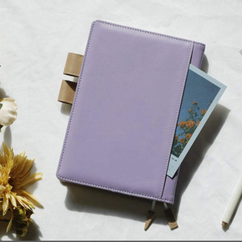 A5 Notebook Cover Planner Diary Book Leather Specifications Covers Japanese Style Icecream Color School: NO2 / A5 With Filler Pages