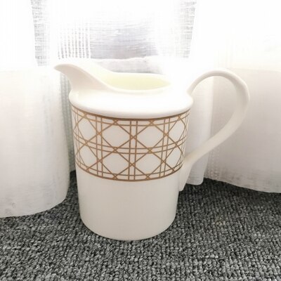 Tasse à café en rotin doré, à carreaux, en céramique, thé, noir, vaisselle, Animal, de mariage et de pendaison de crémaillère: Violet