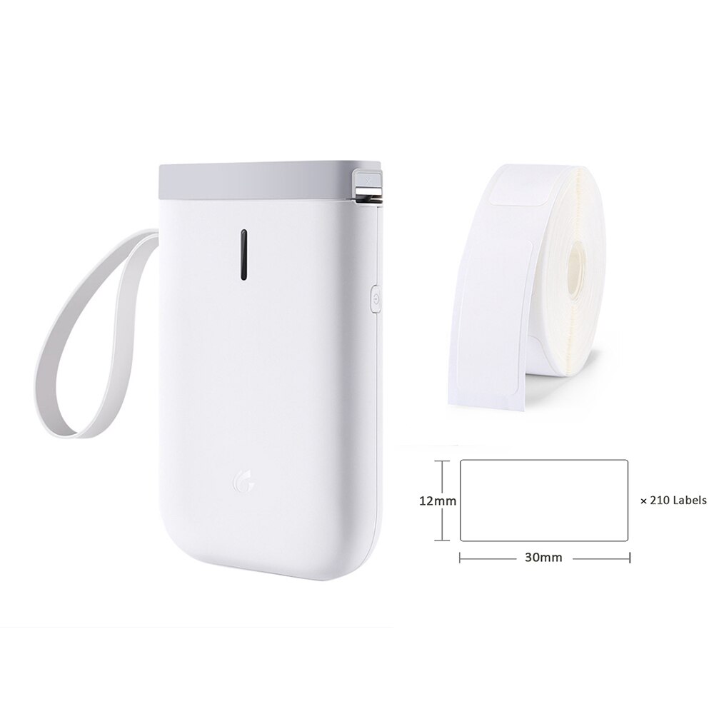 Wireless printer Pocket D11 Label Printer Portable BT Thermal Printer Price Sticker Fast Printing Machine for Home and Office: with 1Tape 12x30mm