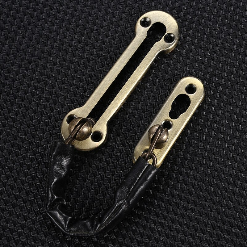 Rvs Veiligheid Guard Chain Bolt Sloten Veiligheid Slide Bolt Kettingslot Guard Kast Klink Anti-Diefstal Deur Met schroeven