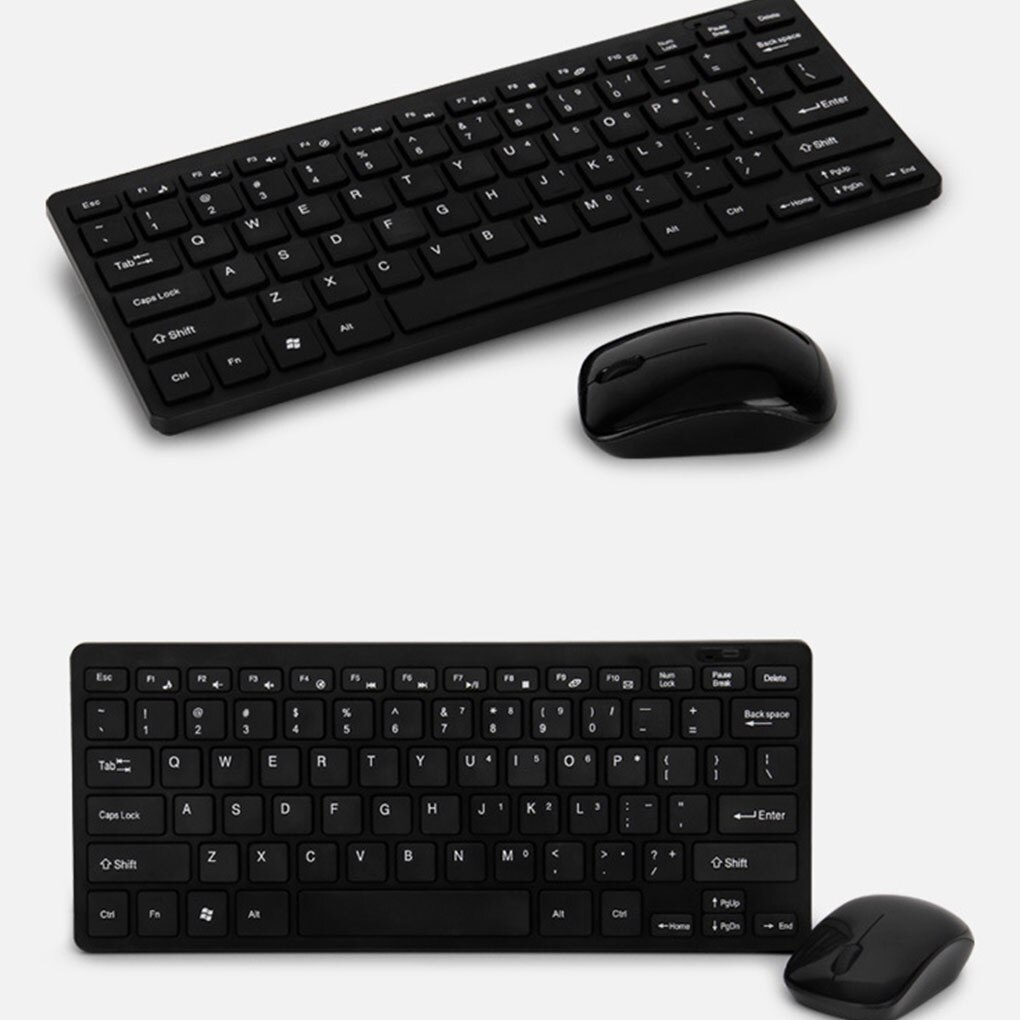 Mini ergonomisk trådløst tastatur lille stilfuldt musesæt usb tastatur til spil kontor tablet laptop desktop forsyninger