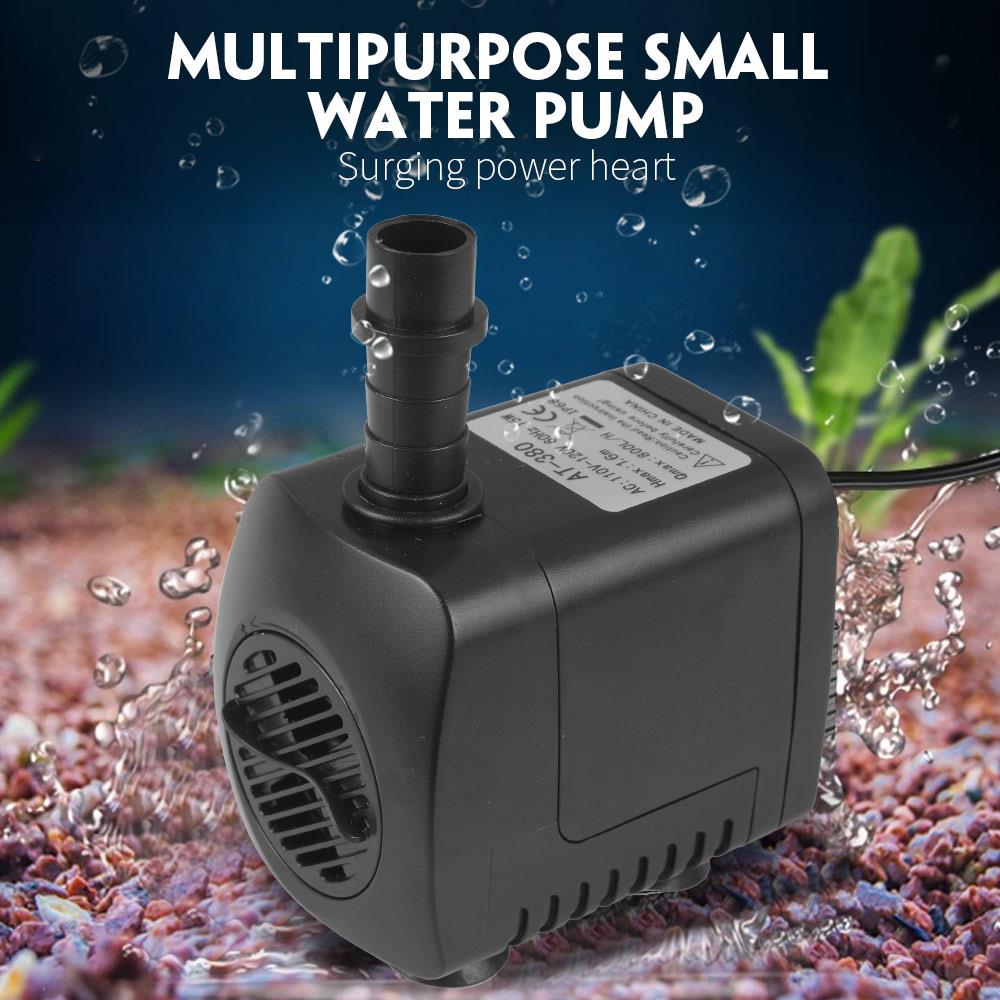Elektrisk nedsenkbar akvarium vannpumpe fontenepump nedsenkbar vannfontene fisketank dam 2 dyser 220 gph oksygenbasseng