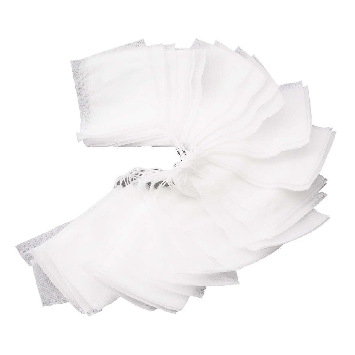 100pcs Non-woven Fabrics Empty Tea Bags String Heat Seal Filter Paper Herb Tea Bags 55*70mm Tea Making Tool