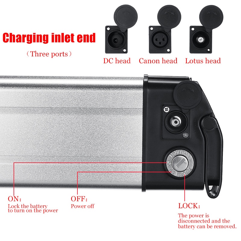 Battery Box Case Holder For 36V 48V Lithium Li-ion Battery Electric Bike Ebike Battery Storage Boxes