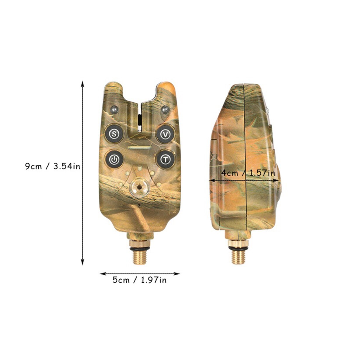 3 X Fishing Fish Bite Alarm Elektronische Buzzer Op Hengel Met Luide Sirene Daytime Night Indicator Met Led Licht