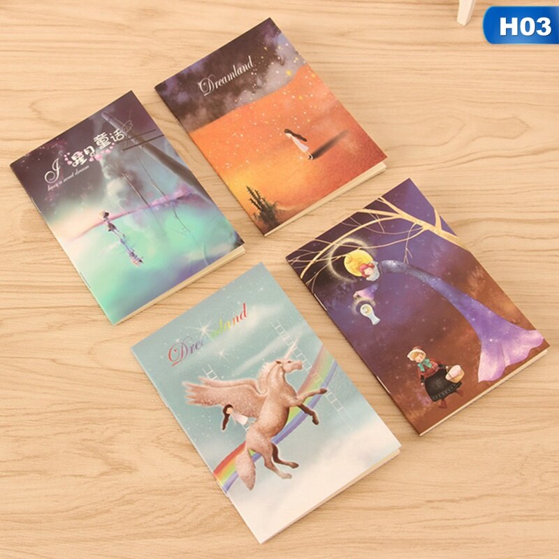 Mini Bloc de notas portátil para escuela y oficina, cuaderno Kawaii, libro de ejercicios, suministros de oficina, 1 Uds.: H03