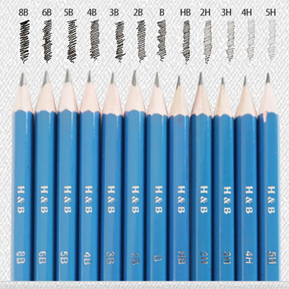 48pcs Sketch Pencil Set Crafts Art Supplies Portable Sketch Pencil Drawing Artist Painting Tool Set Student