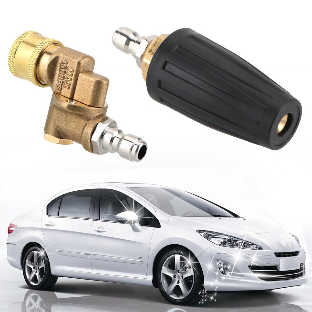 Auto Turbo Jet Voor Wassen Roterende Draaibare Koppeling Nozzle Spuit Voor Quick Connector Hogedrukreiniger Accessoire