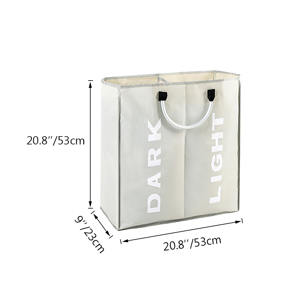 Double tissu EVA vêtements sales panier à linge pliable panier à linge avec poignées carré bac de rangement seau maison jouets organisateur: D4 M