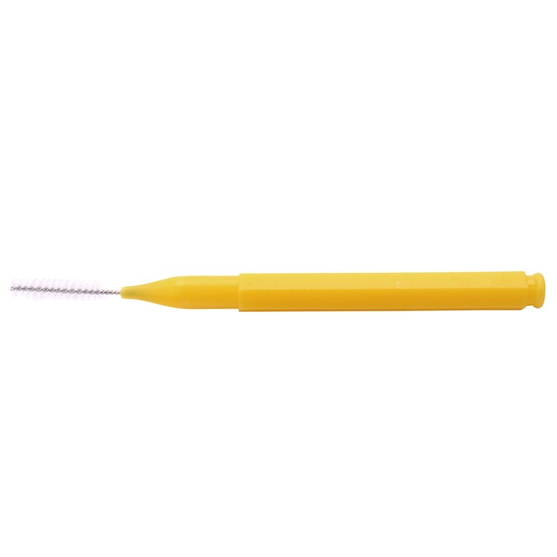 8Pcs/Set Tooth Floss Oral Hygiene Floss Soft Interdental Brush Toothpick Healthy For Teeth Cleaning Oral Care: Yellow