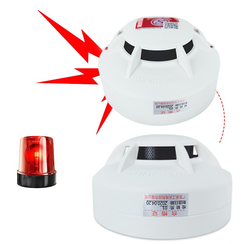 Sensitive Fire Smoke Detector Fire Protection Alarm Home Security System Smoke Sensor Family Guard Home Independent Smoke Alarm