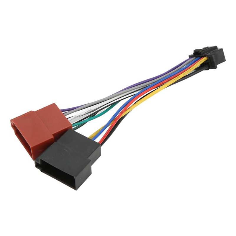Radio ISO Harness Connector ABS ISO Radio Harness Adapter Good Performance for Stereo